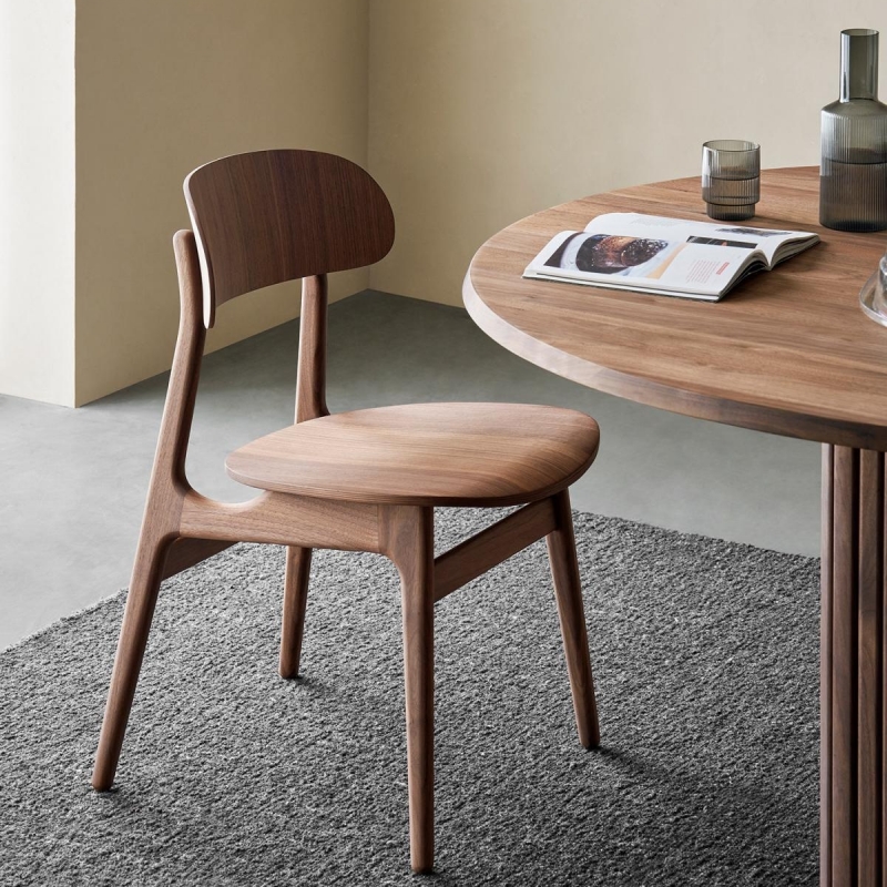 An Chair – North American Imported Solid Black Walnut Wood D