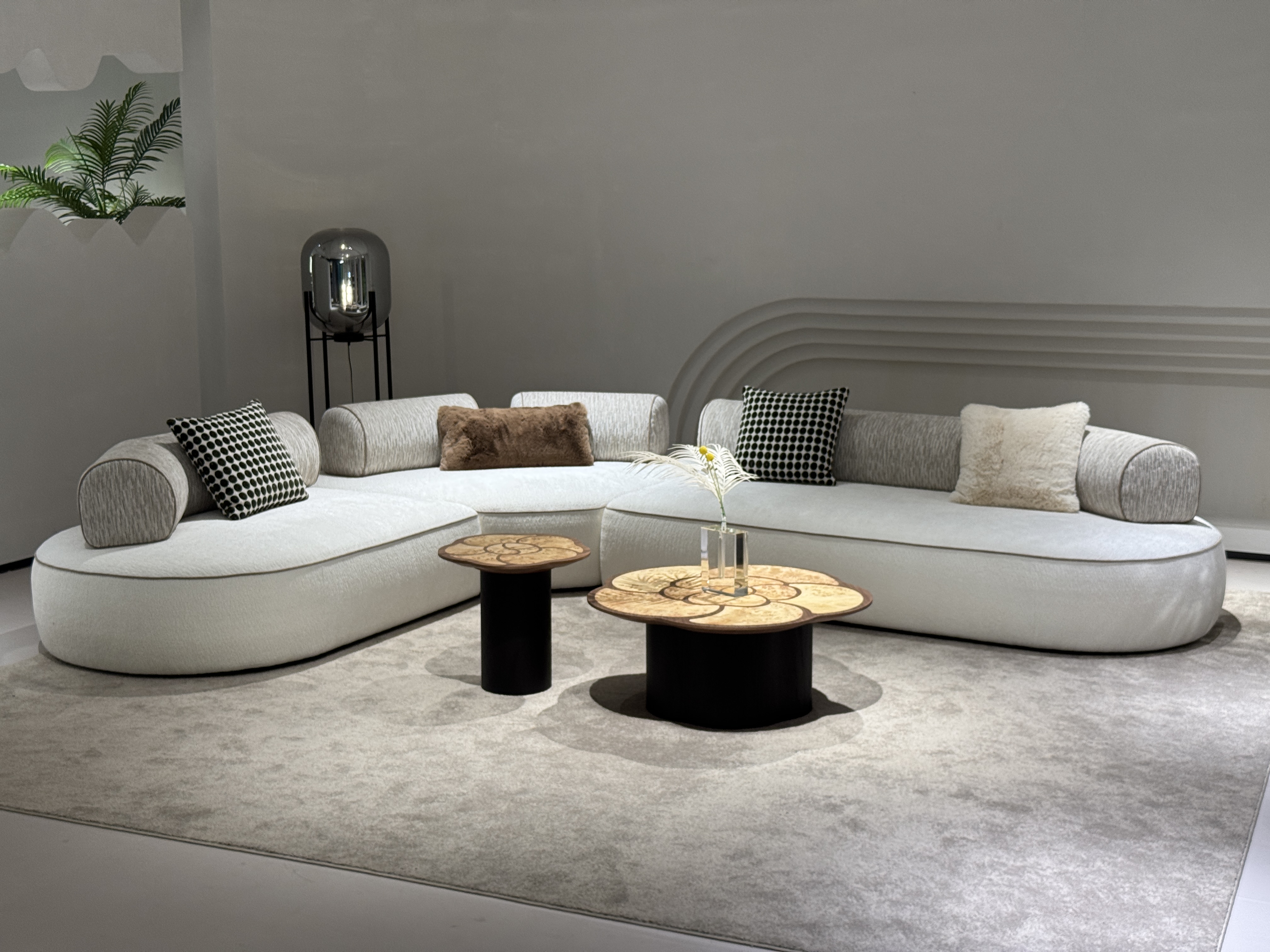 ​Italian Crescent Modular Sofa for Sculptural Lounge Interiors